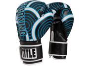 Title Boxing Engage Hook and Loop Training Gloves 12 oz. Black Electric Blue