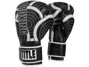 Title Boxing Engage Hook and Loop Training Gloves 14 oz. Black Gray