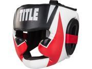 Title Boxing Command Full Face Training Headgear Large Black White Red