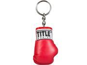 Title Boxing Authentic Detailed Mini Lace Up Glove Key Ring Red