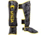 Venum Tramo Limited Edition Hook and Loop Shin Guards XL Black Yellow