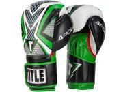 Title Boxing Apollo Hook and Loop Training Gloves 12 oz. Green Black White