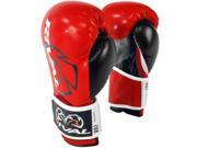 Rival Boxing RB7 Fitness Hook and Loop Bag Gloves 16 oz. Red Black