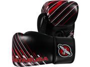 Hayabusa Ikusa Charged Dual X Hook and Loop Boxing Gloves 10 oz. Black Red