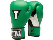 Title Boxing Kinetic Aerovent Hook Loop Training Gloves 16 oz. Green Black