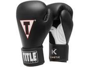 Title Boxing Kinetic Aerovent Hook Loop Training Gloves 14 oz. Black White