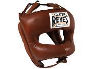 Cleto Reyes Traditional Leather Boxing Headgear w Nylon Face Bar Old Brown