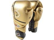 Rival RS1 Pro Ergo Lace Track System Sparring Lace Up Boxing Gloves 14 oz. Gold