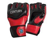 Century Drive Open Palm MMA Training Gloves Small Red Black