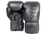 Venum Elite Hook and Loop Training Boxing Gloves 12 oz. Gray Gray
