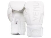 Venum Elite Hook and Loop Training Boxing Gloves 14 oz. White White