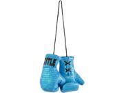 Title Boxing Flash Authentic Detailed Mini Lace Up Gloves Blue