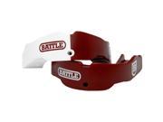 Battle Sports Science Adult Football Mouthguard 2 Pack with Straps Maroon