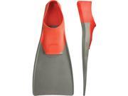 FINIS Long Floating Fin in Red/Gray, Size L