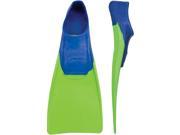 FINIS Long Floating Fin Jr. in Blue/Lime Green, Size 8-11