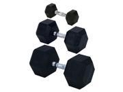 Champion Barbell 80 lbs. Rubber Encased Solid Hex Dumbbell 1 Dumbbell