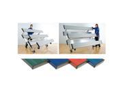 2 Row Portable Bleachers 21 Tip N Roll Series Colored Color Navy
