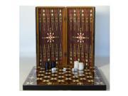 Backgammon Set Pistachio Cluster Decoupage
