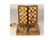 Chopra Foldable Board Game Set Backgammon and Chess