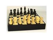 WorldWise Wooden Chess Set 13 with Chest Like Board Black Maple