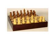 WorldWise Wooden Chess Set with Chest Like Board 13.5
