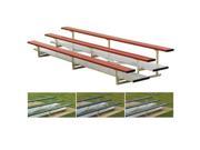 Sports Aluminum Bleachers No Fencing Powder Coated 3 Row 15 Color Royal