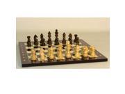 WorldWise Wooden Chess Set with Walnut Alpha Numeric Board