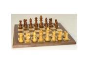 WorldWise Wooden Chess Set with Walnut Maple Board and French Knight