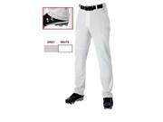 Adult Baseball Pants by Alleson Athletic Open Bottom XXL Color Grey