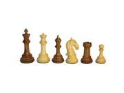 Worldwise Imports Sheesham Camelot Chessmen with 3.75 King