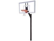 First Team Legacy Nitro In Ground Basketball Hoop with 60 Inch Glass Backboard