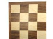Worldwise Imports 12 Walnut and Maple Wooden Chessboard with 1.38 Squares