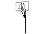 First Team Vector Nitro In Ground Basketball Hoop with 60 Inch Glass Backboard