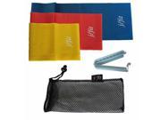 JFit 5 Exercise Bands with Clip Set of 3