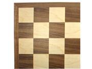 Worldwise 17 Walnut and Maple Wooden Chessboard and 2 Squares