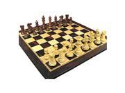 Exclusive Sheesham Boxwood Chessmen with Ebony Birdseye Maple Board Chess Set