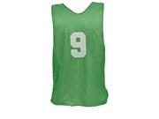 Champion Sports Numbered Scrimmage Vests for Youth Green Set of 12