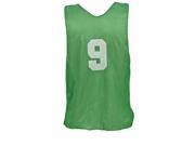 Champion Sports Numbered Scrimmage Vests for Adults Green Set of 12