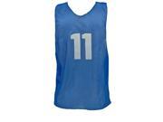 Champion Sports Numbered Scrimmage Vests for Youth Blue Set of 12