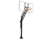 First Team Attack Pro In Ground Basketball Hoop with 60 Inch Glass Backboard