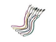 Nylon Lanyards with Clamp and Swivel Set of 12 Color Black