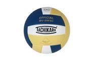 Tachikara Indoor Volleyball Sensi Tec Navy White Vintage Gold