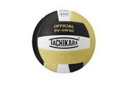 Tachikara Indoor Volleyball Sensi Tec Black White Vintage Gold