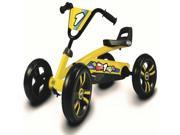Berg Buzzy Pedal Go Kart Four Wheeler with EVA Tires in Yellow