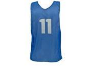 Champion Sports Numbered Scrimmage Vests for Adults Blue Set of 12