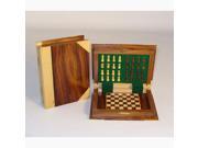 Worldwise Imports Wood Book Style Magnetic Chess Set