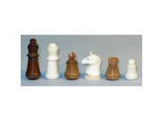 Staunton Metal and Carved Tagua Nut Set of Chess Pieces