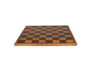 Wood Chess Board by Ital Fama Pressed Leather Map 15 x 15 Inches