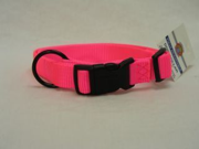 Hamilton Pet Company Adjustable Dog Collar Hot Pink 5 8 X 12 18 FAS 12 18 HP