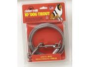Booda Products Cider Mill Dog Tieout Clear 10 Feet 3417010